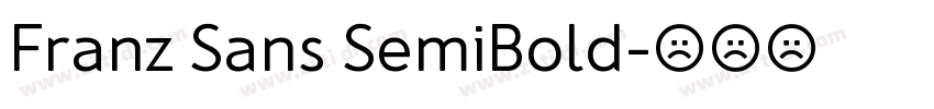 Franz Sans SemiBold字体转换